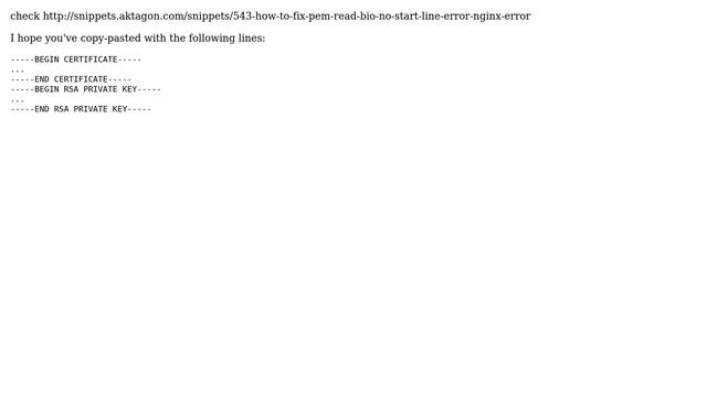 nginx config fails with SSL key/pem (unique case) (4 Solutions!!) смотреть онлайн
