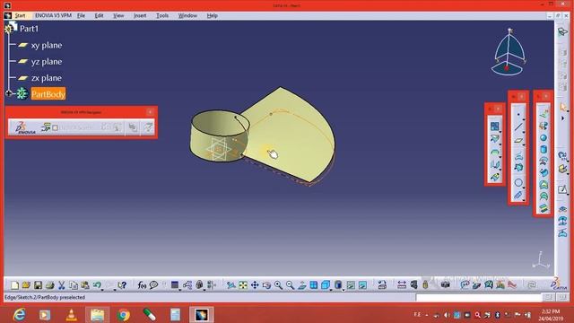 FAN Design In CATIA V5 Surface Design смотреть онлайн