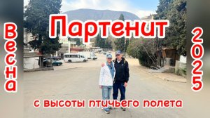 Партенит с высоты птичьего полета. Крым, весна 2025.