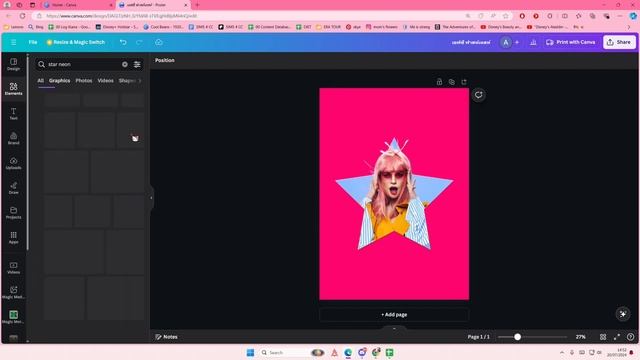 How You Can Create This Awesome Object Out Of Star Frame Edit In Canva смотреть онлайн