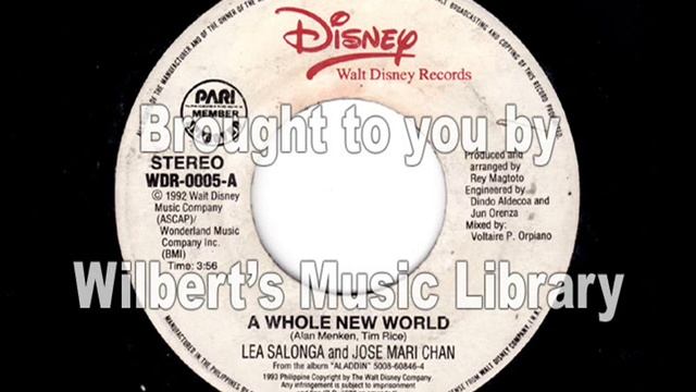 A WHOLE NEW WORLD - Jose Mari Chan & Lea Salonga