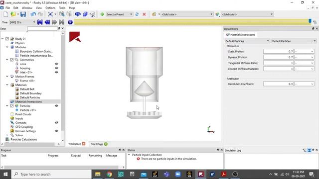 Cone Crusher Simulation using ANSYS Rocky DEM | ANSYS Rocky | Kaizenat смотреть онлайн