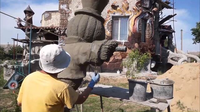 Пугало на даче из Цемента. смотреть онлайн