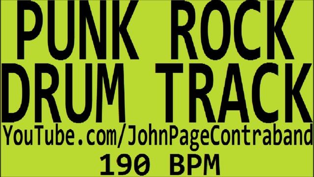 Skate Punk Drum Backing Track 190 bpm смотреть онлайн