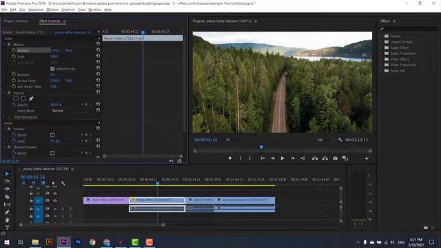 آموزش پریمیر : آموزش کامل پنل افکت کنترل در پریمیر #5 | Effect Control in Premiere смотреть онлайн
