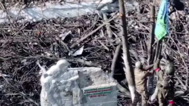 Воины-освободители подняли флаг в освобожденной Гоголевке. смотреть онлайн