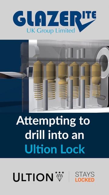 See how the Ultion lock is resistant to Drilling #shorts смотреть онлайн