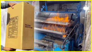 Производство картонных коробок из мусора, как это делают в Пакистане!