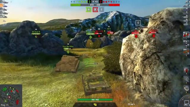 WoT Blitz СУ-122-44 Три Боевые Задачи.