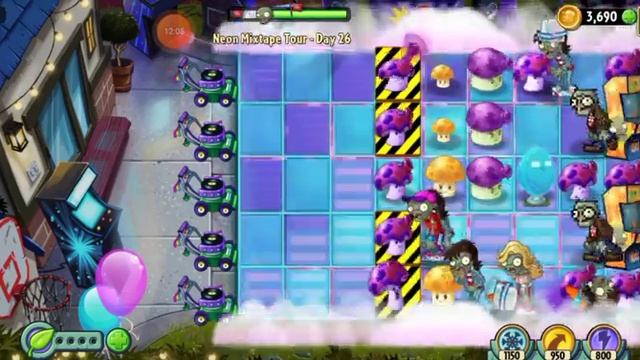 PVZ 2: Neon Mixtape Tour, level 24-29 смотреть онлайн