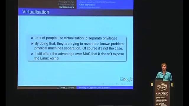 Julien Tinnes_ Chris Evans - Security In-Depth for Linux Software-04 смотреть онлайн