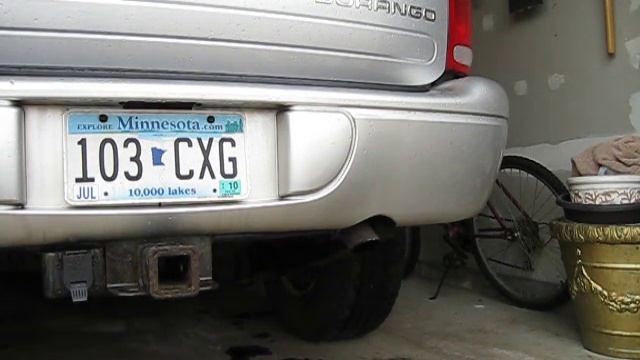 2002 Dodge Durango 4.7L V8 exhaust Dynomax Thrush Magnum Glasspack смотреть онлайн