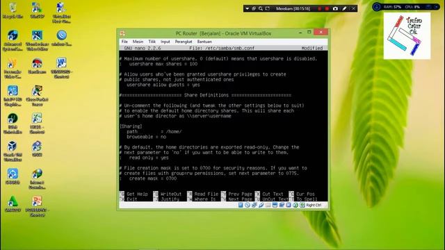 Configuration Samba Server OS Ubuntu Server 12.04 on Virtual Box. смотреть онлайн