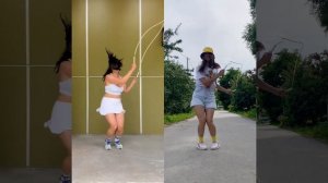 Повторила за профи. #скакалка #dance #jumprope #skipping #скиппинг #фитнес #skipping_rope #duet