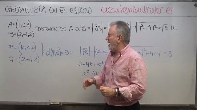 GEOMETRÍA ANALÍTICA EN EL ESPACIO. DISTANCIA PUNTO PUNTO. смотреть онлайн