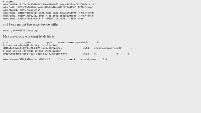 MDADM RAID1 Home Server System disk error: incrementally starting raid arrays mdadm: Create user... смотреть онлайн