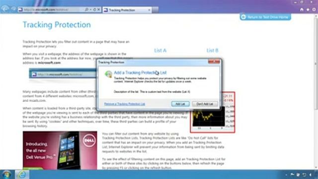 Demonstration of next set of privacy features in IE9 смотреть онлайн