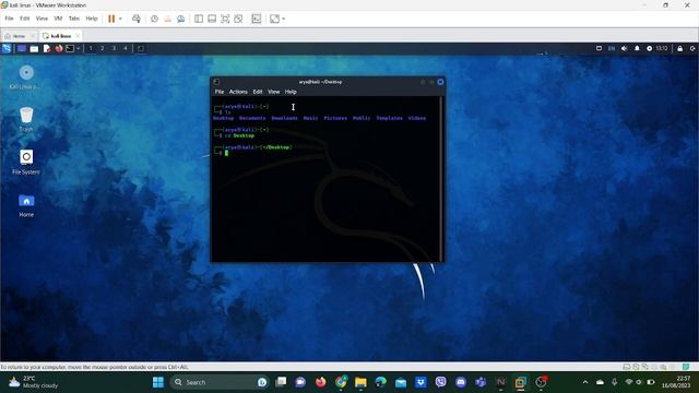 Create/remove folders in Kali Linux using terminal. смотреть онлайн
