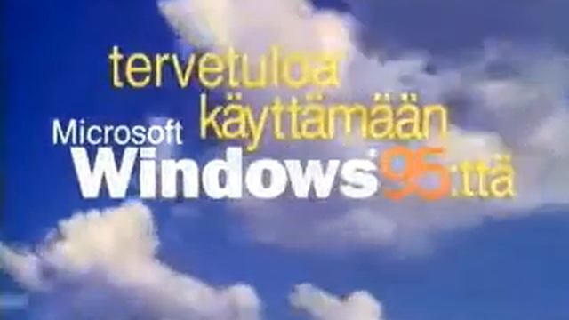 Old windows 95 Finnish welcome video смотреть онлайн