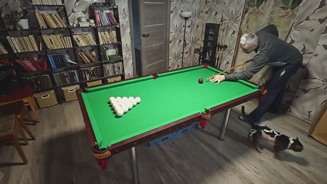 бильярд дома//Стол 6 футов.. Побеждаю сам СЕБЯ..досуг..