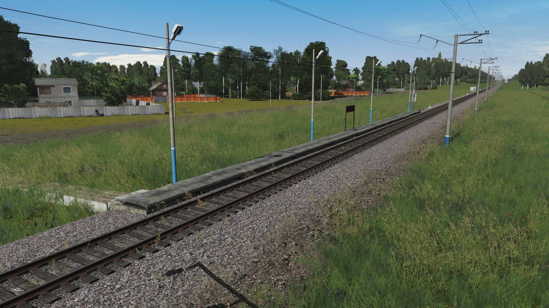 Trainz Railroad Simulator 2022 маршрут Лесногорск - Озёрное