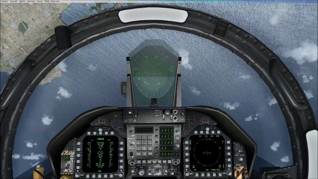 FSX F-18 Flight from USS Abraham Lincoln CVN-72 IVO San Diego, CA. смотреть онлайн