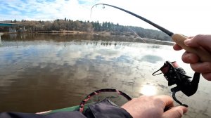 ПОДОБРАЛ ПРИМАНКУ И СУДАК ЗАГНУЛ УДОЧКУ! Рыбалка на спиннинг 2025. Ловля судака на Джиг.