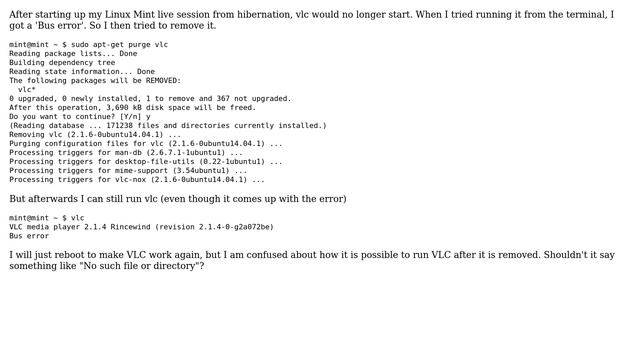 Unix & Linux: How is it possible to run VLC when I just removed it? (2 Solutions!!) смотреть онлайн