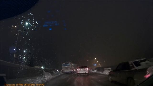 "Спасибо" ребятам на лысой и летней резине! смотреть онлайн