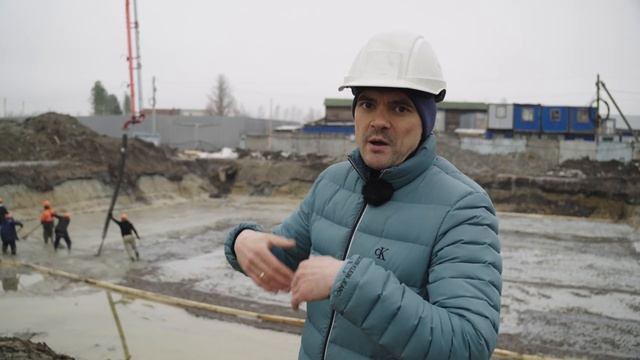Как происходит бетонная подготовка ЖК "Академик" смотреть онлайн
