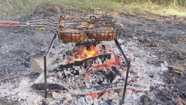 #Костер 🔥 и #огонь, мангал, 🥩 мясо и #шашлык - летний отдых 🌲 на природе и B-B-Q барбекю в Украине смотреть онлайн