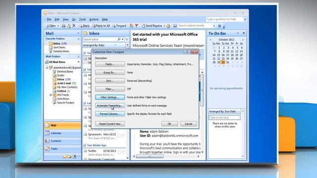 Microsoft® Outlook 2007: Customize fonts in the 'Reading Pane' смотреть онлайн