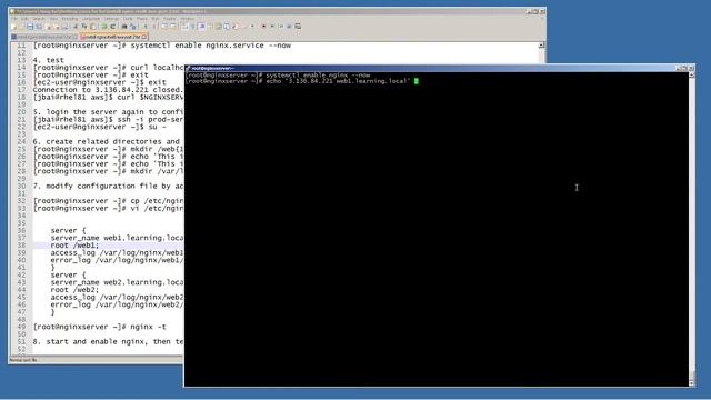 Install Nginx on RHEL 8 on AWS (2/4) смотреть онлайн