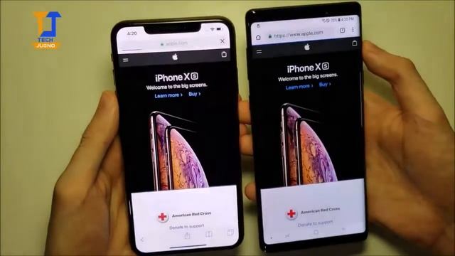 IPHONE XS MAX VS SAMSUNG S9 смотреть онлайн