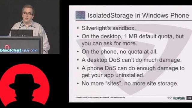 Black Hat USA 2010: More Bugs In More Places: Secure Development On Mobile Platforms 3/4 смотреть онлайн