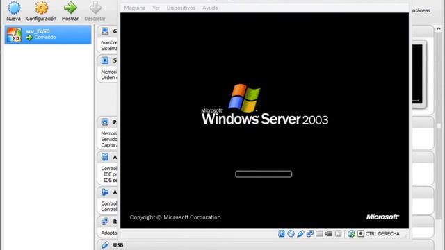 Práctica 2. Instalación de Windows 2003 Server смотреть онлайн