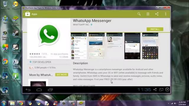 How to Install WhatsApp on PC Laptop Windows 7 8 XP and MAC using Bluestacks смотреть онлайн