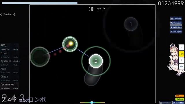 Osu! Mrs. Green Apple - Inferno [Fire Force] 135 Pp