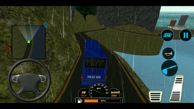 US Police Bus Mountain Driving Simulator - Police Game Android IOS gameplay смотреть онлайн