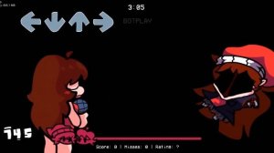 Монохромный танцор, когда наступает очередь противника, мод меняется — Friday Night Funkin'