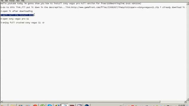 How to download Sony Vegas 11 Pro The exus full for free 2014! 100%working смотреть онлайн