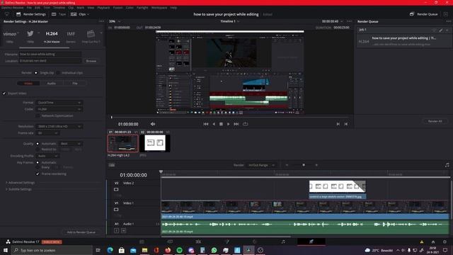 how to render multible videos at once in Davinci Resolve (in 2 minutes) 4K смотреть онлайн