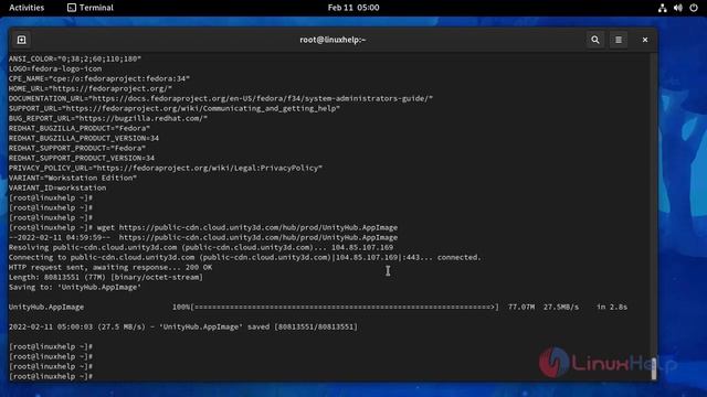 How to install Unity Hub on Fedora 34 смотреть онлайн