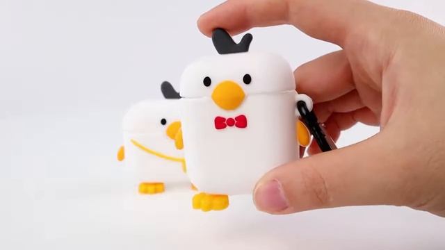 Custom Airpods Silicone case, Customize Unique Design Shockproof Silicone Dinosaur Earphone Case смотреть онлайн