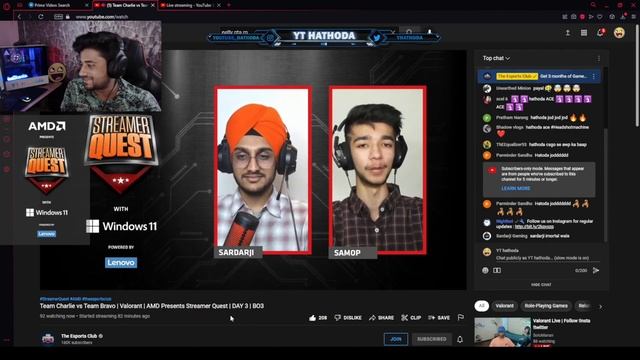 Team Bravo vs Team Charlie | AMD Presents Streamer Quest with Windows 11 powered by Lenovo | DAY 3 смотреть онлайн