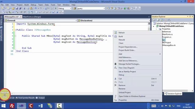 How to mix C# And VB.NET codes in a solution in Urdu смотреть онлайн