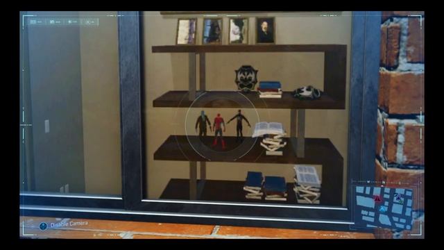 spiderman figures and demon masks in a window in marvel spiderman смотреть онлайн