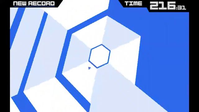 Super Hexagon - First Try, All Stage, 401 Seconds, on Mushroom 🍄 смотреть онлайн