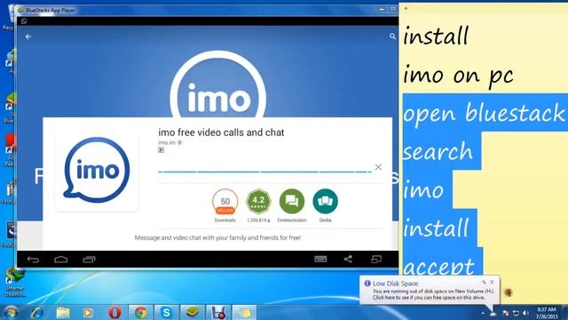 How to install IMO Video calling app on laptop and pc hindi urdu YouTube смотреть онлайн