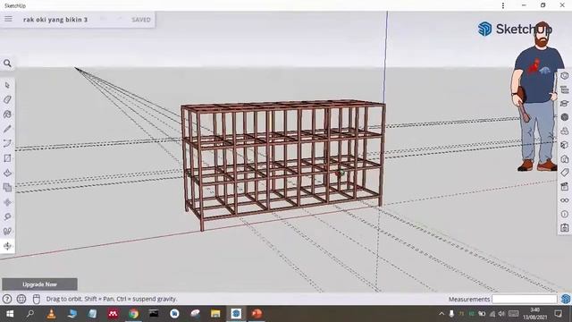 3d steel rack using sketchUp 3d смотреть онлайн
